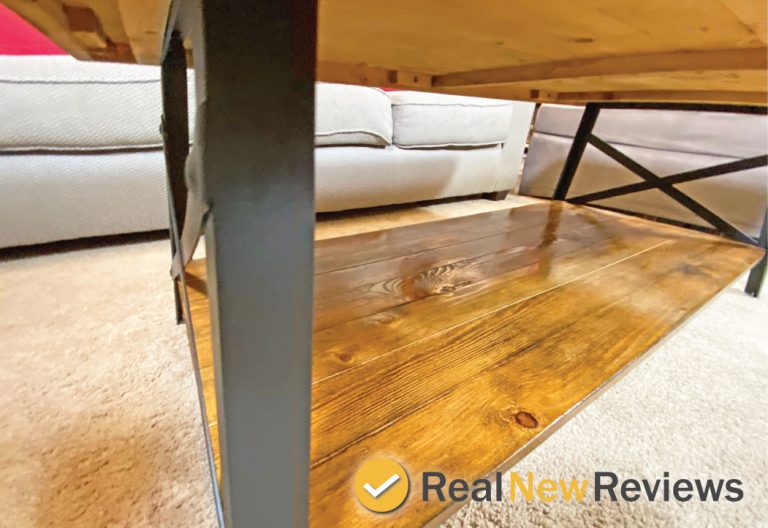 Emerald Home Mid Century Coffee Table Storage Shelf